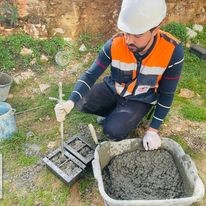  خلال اجراء فحص الباطون