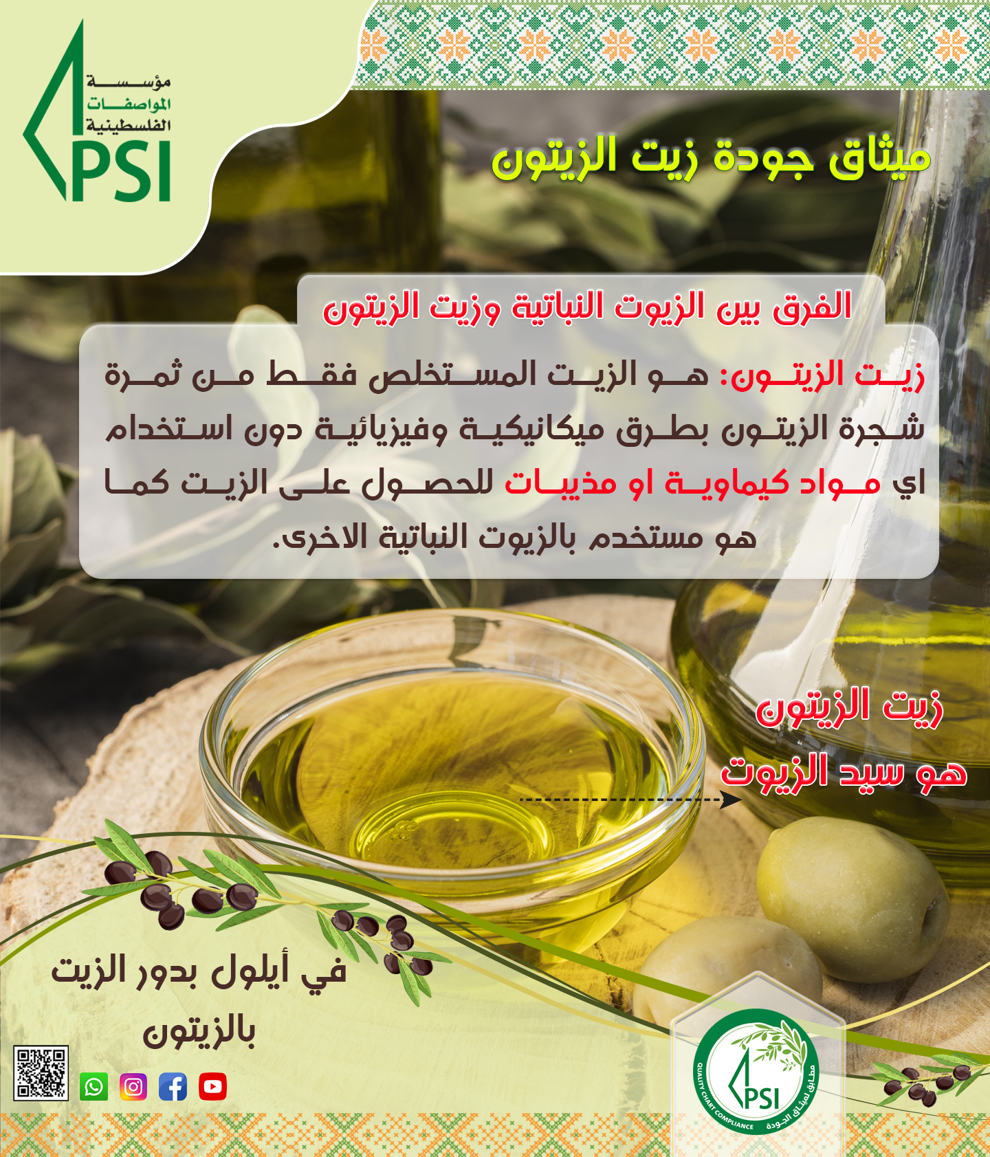 Awareness Campaign on Olive Oil Quality